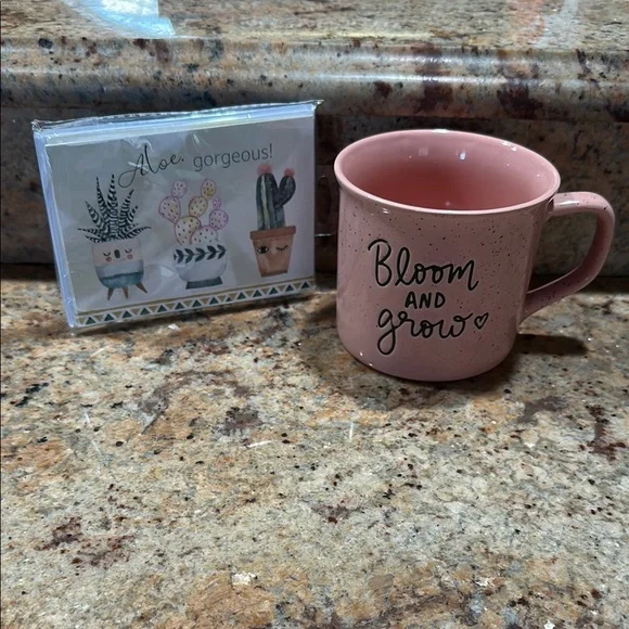 Pink 'Bloom and Grow' Mug with Cards - Picture 1 of 6